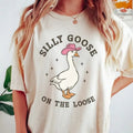 Silly Goose On The Loose Tshirt, Cowboy Goose Tee, Adult Humor Shirt, Funny Goose Tee, Goose University, Unisex T-Shirt,...