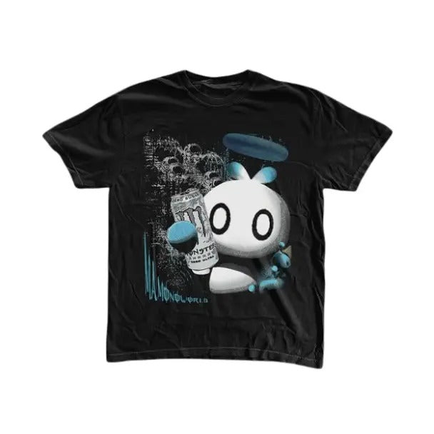 Silver Monster T-Shirt, Silver Chao T-Shirt, Sonic Adventure Shirt, Unisex Funny Shirt, Gothic Grunge Y2k Affliction...