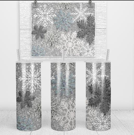 Silver Snowflakes Tumbler T-Shirts, Hoodie, Sweatshirt | GrindPrints.com