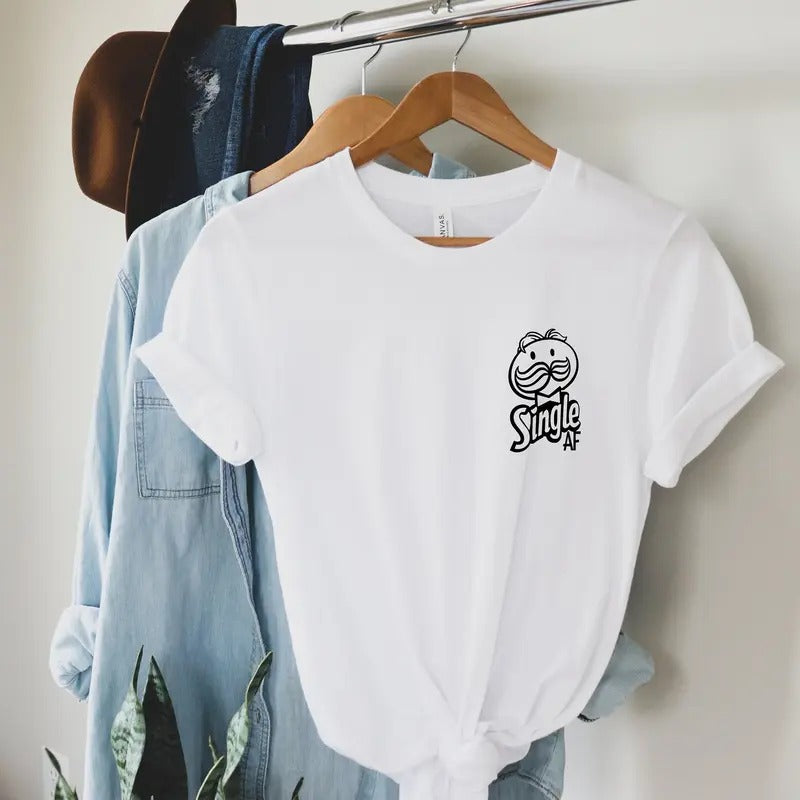 Single AF Tshirt Casual Comfortable Fabric Fit T-Shirt Top Hoodie, Sweatshirt | GrindPrints.com