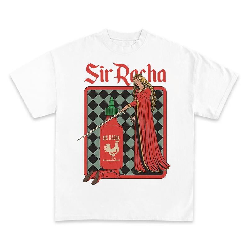 Sir Racha Sriracha Medieval Art Sriracha Fan Retro Medieval Chili Souce Humor Funny Meme T-Shirts, Hoodie, Sweatshirt