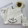 Sitting Ducks Club Embroidered sweatshirt; Ducks Club crewneck Casual Plain Cotton Casual T-Shirts, Hoodie | GrindPrints.com