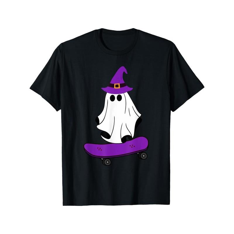 Skateboard Ghost Lazy Halloween costume skateboard T-shirt Made in USA Hoodie, Sweatshirt | GrindPrints.com