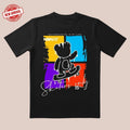 Skateboard Tee | Red-Blue-Green Colorblock & Non Stop Fun | Trendy Streetwear for Skaters Hoodie, Sweatshirt