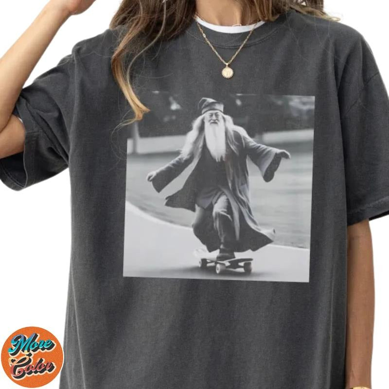 Skateboarding Professor HP Fan Tee For Women Shirts, Cotton Unisex T-Shirt, Crew Neck, Size S- 3XL, Menswear Top,...