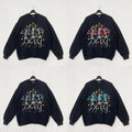 Skeleton All Team Football Halloween Sweatshirt In Black Color T-Shirts, Hoodie | GrindPrints.com