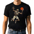 Skeleton Basketball T-shirt - Spooky Halloween Graphic Tee Hoodie, Sweatshirt | GrindPrints.com