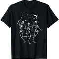 Skeleton Dancing Under The Moon Funny Happy Halloween T-Shirt made in usa Hoodie, Sweatshirt | GrindPrints.com
