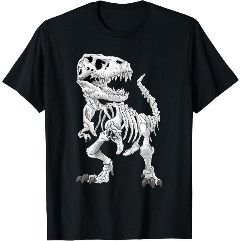 Skeleton Dino bones paleontologist Fossil Dinosaur T-Shirt made in usa Hoodie, Sweatshirt | GrindPrints.com