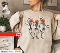 Skeleton Halloween Shirt, Pumpkin Halloween Sweatshirt, Pumpkin Shirt, Fall Sweatshirt Spooky Season TShirt, Fall Shirts...