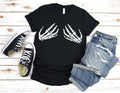 Skeleton Hands Shirt Halloween Shirthalloween Shirt For Womanfunny Halloween Shirthand Bra Shirttrick Or Treat...