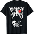 Skeleton Pregnancy Announcement  Halloween Costume T-Shirt made in usa Hoodie, Sweatshirt | GrindPrints.com