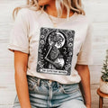 Skeleton Pregnancy Announcement Shirt, Baby Reveal Tarot Card Shirt, Halloween Mama to Be Gift, Skeleton Expectant Future...