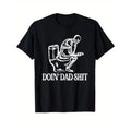 Skeleton Print Men's Cotton T-shirt, Graphic Tee Men's Outdoor Clothes, Men's Halloween Clothing, Casual Short Sleeve...