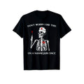Skeleton Print Men's Cotton T-shirt, Graphic Tee Men's Outdoor Clothes, Men's Halloween Clothing, Casual Short Sleeve...