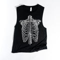 Skeleton Ribcage -  Muscle Tank T-Shirts, Hoodie, Sweatshirt | GrindPrints.com