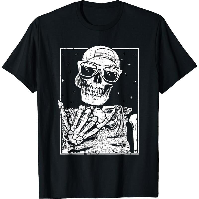 Skeleton Rock Hand Halloween Costume Cool Rock Music Rocker T-Shirt made in usa Hoodie, Sweatshirt | GrindPrints.com