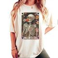 Skeleton Valentines Day Shirt,sweatshirt,hoodie, Unisex Tarot Card Shirt, Gothic Valentines Shirt for Tarot Lover,Retro...