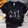 Skeletons Yoga Shirt, Namaste T-Shirt, Yoga Lover Tee, Yoga Coach Halloween Party Gift Tee, Unisex Meditation Shirt....