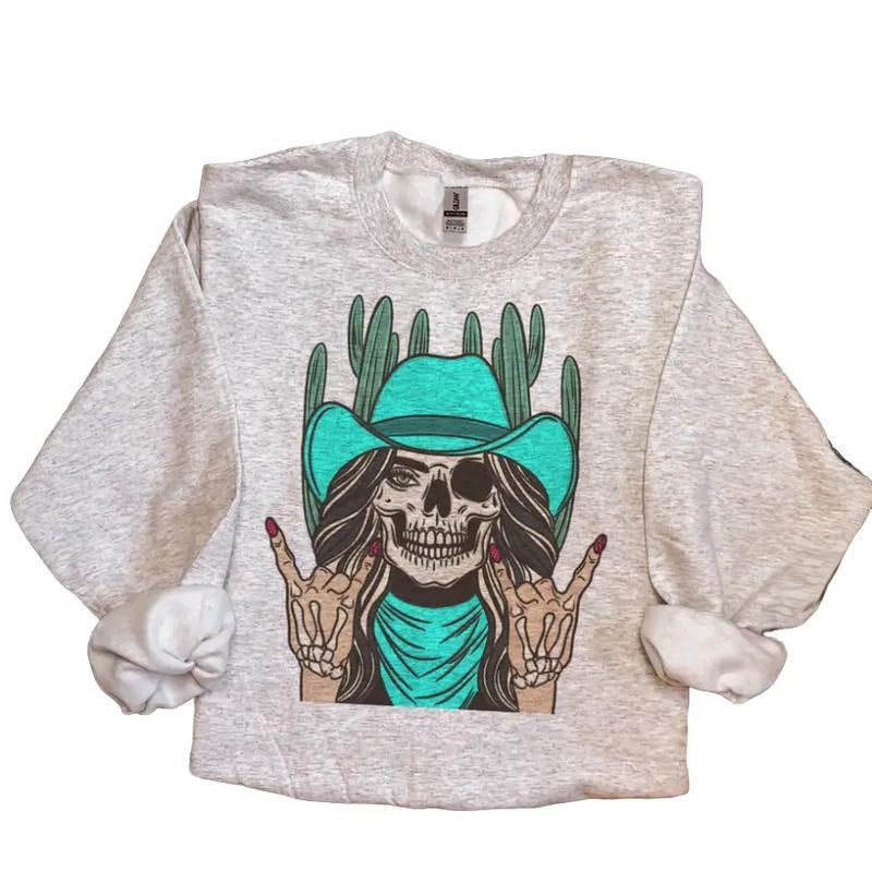 Skellie Desert Cowgirl Western Western Outfits Western Tops T-Shirts, Hoodie, Sweatshirt
