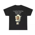 Skibidi Toilet Heavy Cotton Tee, Retro 90s Graphic T-shirt, Funny Dumb Tee, Meme Shirt, Menswear Womenswear Streetwear,...
