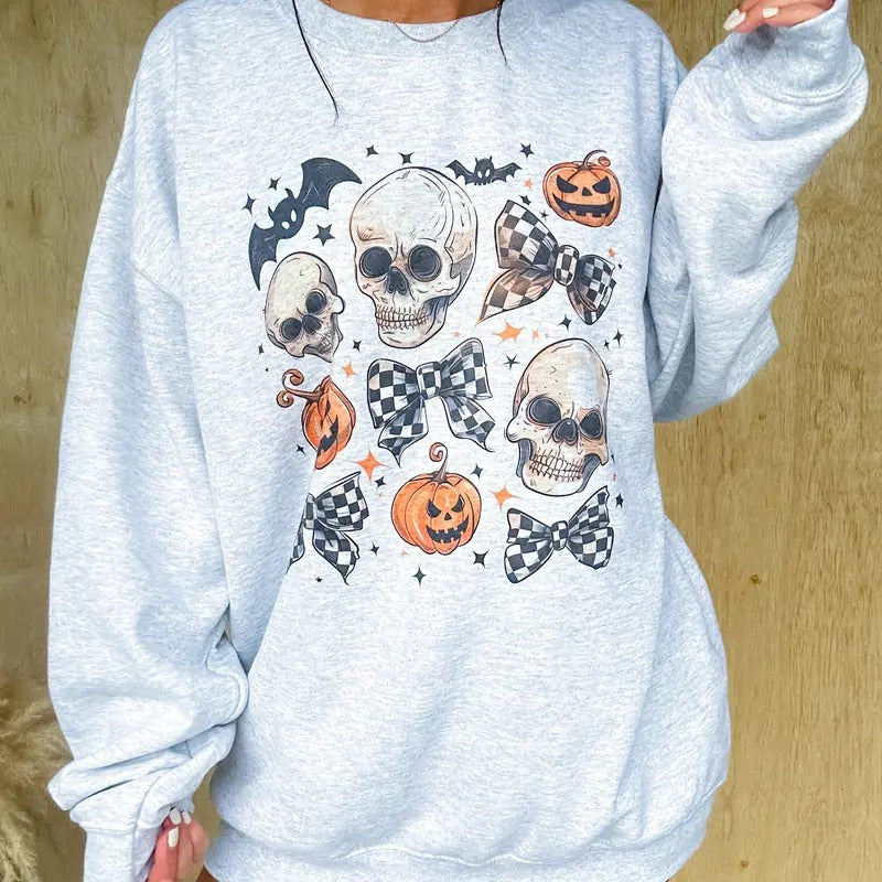 Skull Bows Graphic Top T-Shirts, Hoodie, Sweatshirt | GrindPrints.com