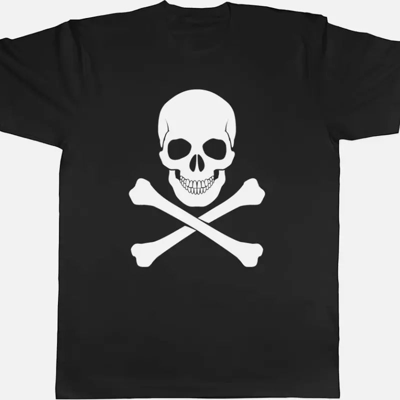Skull and Crossbones Gothic Unisex Mens Womens T-Shirt Tee Hoodie, Sweatshirt | GrindPrints.com