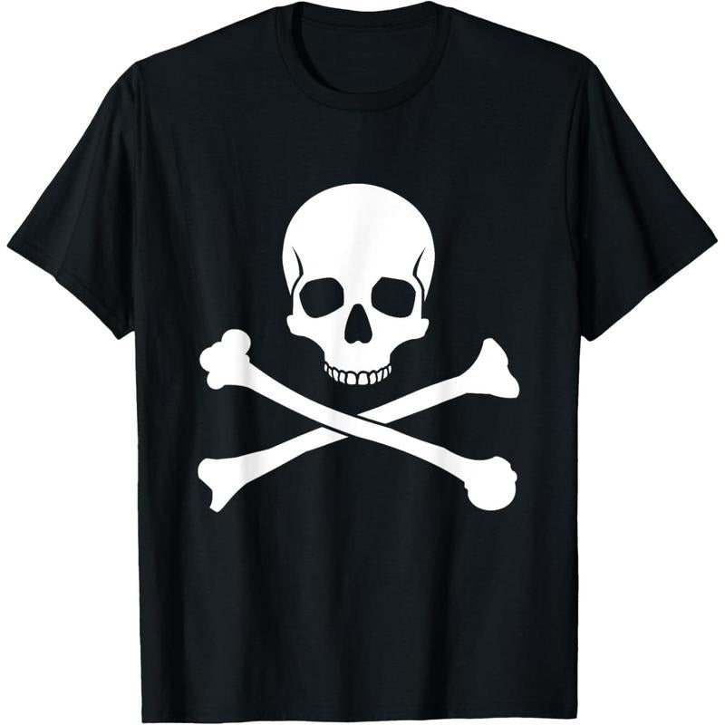 Skull and Crossbones Pirate T-Shirt made in usa Hoodie, Sweatshirt | GrindPrints.com