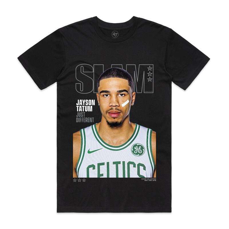 Slam Cover T-Shirt - Jayson Tatum (Slam 218), 100% Cotton Unisex Shirt, Gift For Fan Hoodie, Sweatshirt | GrindPrints.com