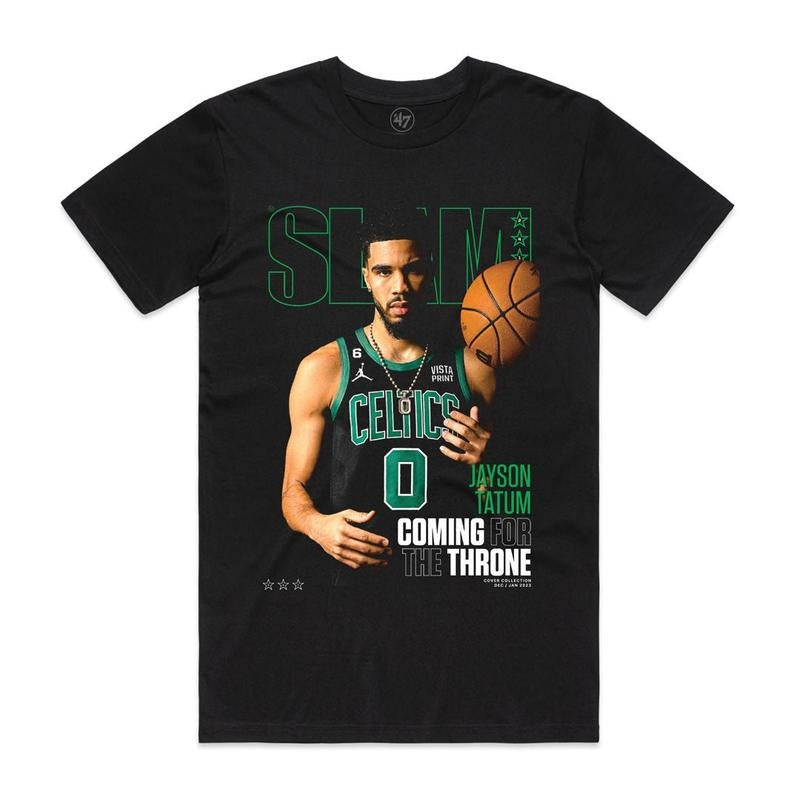 Slam Cover T-Shirt - Jayson Tatum (Slam 241), 100% Cotton Unisex Shirt, Gift For Fan Hoodie, Sweatshirt | GrindPrints.com