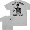Sleep Deprived Barely Alive T-shirt, Unisex Tshirt For Men And Women, Casual Athletic T-Shirt, Men's Tshirt, Women's...