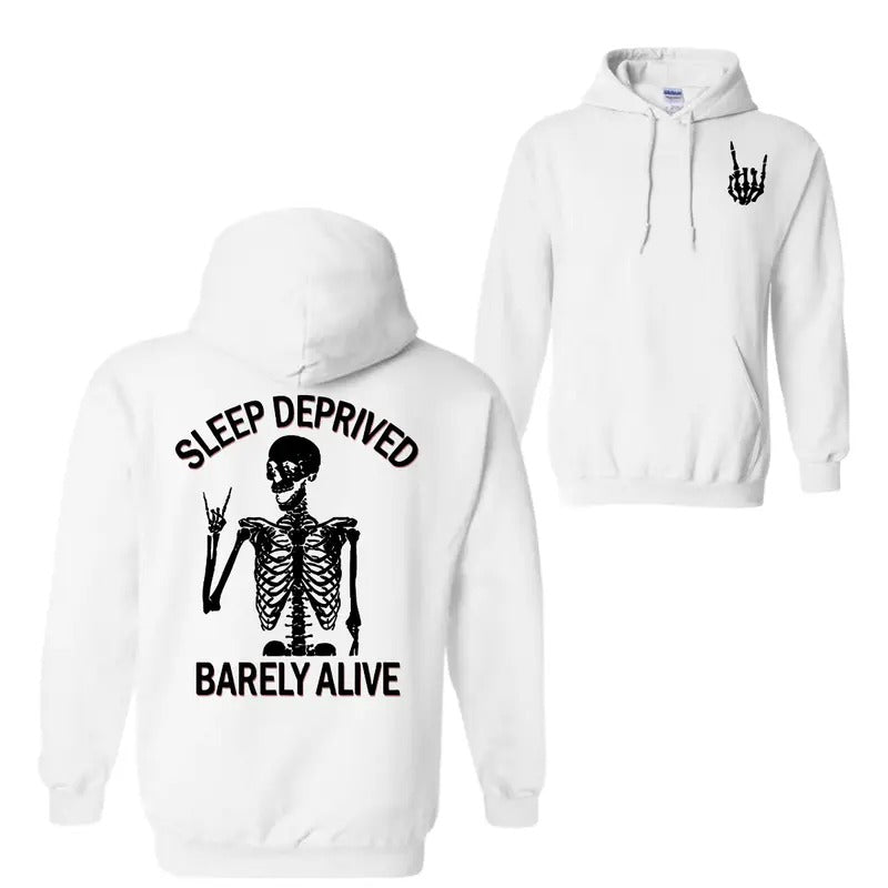Sleep Deprived Fit Short Sleeve Hoodie, Sweatshirt, T-Shirt, Unisex, For Men, For Women | GrindPrints.com