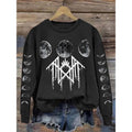 Sleep Token -  Moon Phase Print Vintage Sweatshirt - Hoodie, Gift For Fan Sleeves With Designs T-Shirts | GrindPrints.com