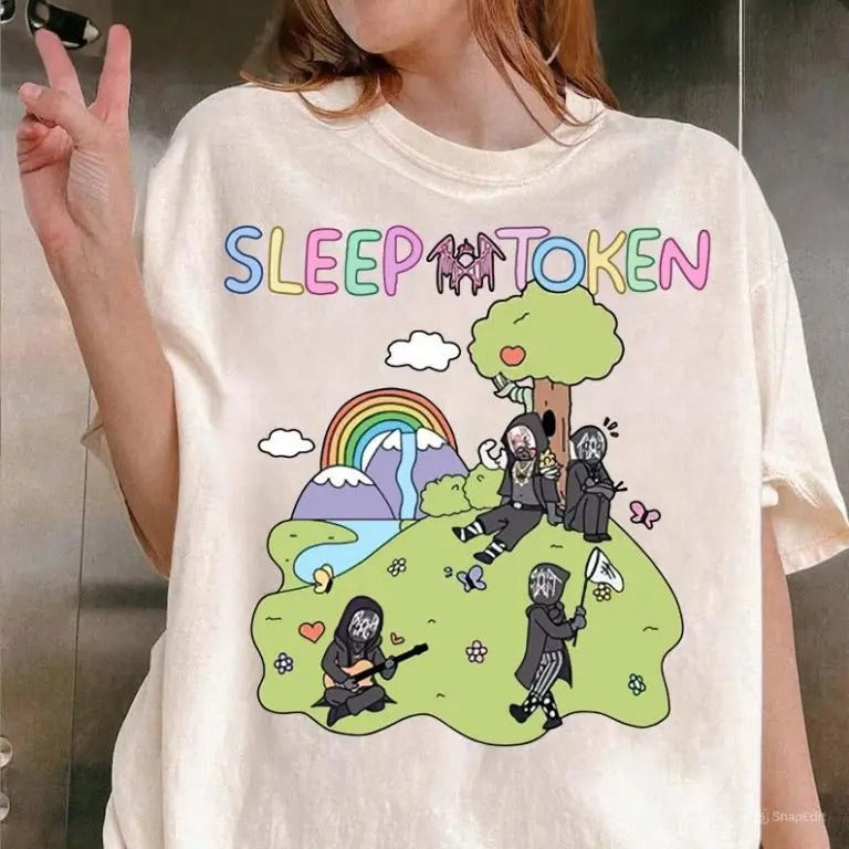 Sleep Token Cowboy Rider Park Shirt Cute Rainbow Halloween Ideas Shirt T-Shirts, Hoodie, Sweatshirt