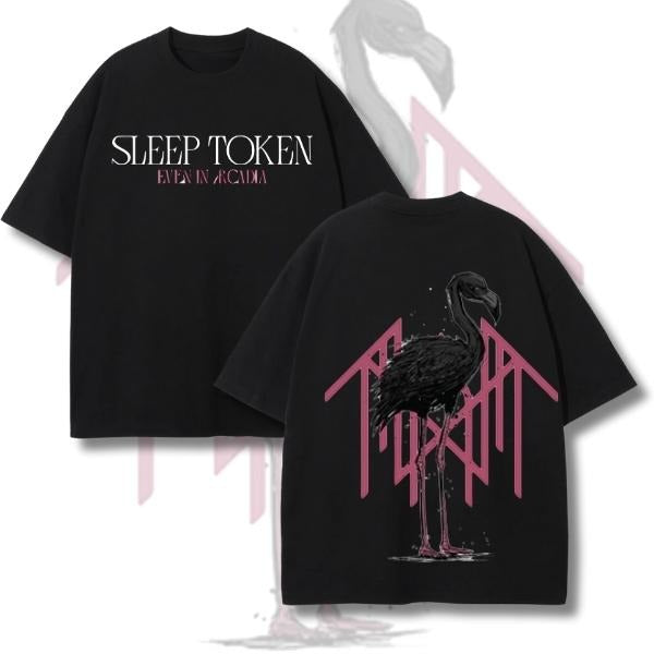 Sleep Token Merch Even In Arcadia Flamingo Logo Vintage Design Tee Two Sides Print T-Shirt, Sweatshirt, Hoodie, Gift For...