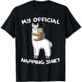 Sleeping Sloth Alpaca Llama Pyjamas My Official Napping Made USA T-Shirts, Hoodie, Sweatshirt