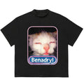 Sleepy Benadryl Catt T-Shirt Trendy Gift for Him Essential Trendy Fit Machine Washable Hoodie, Sweatshirt | GrindPrints.com