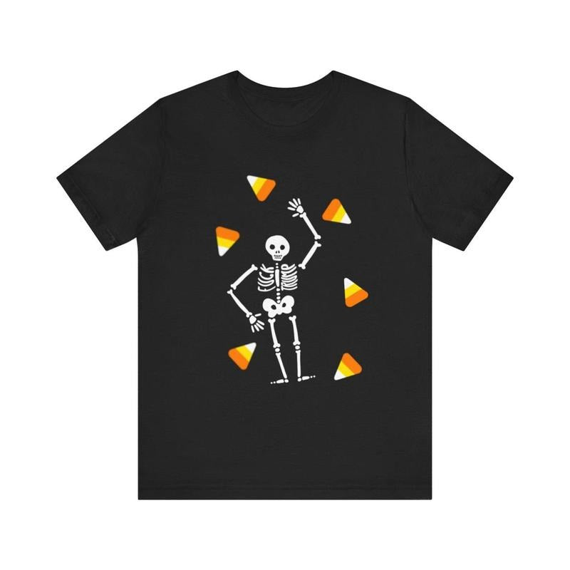 Slightly Subtle Halloween Skeleton Candy Tee, Trump Unisex Short Sleeve Shirt, Spooky Season, Halloween Costume Top, Fun...