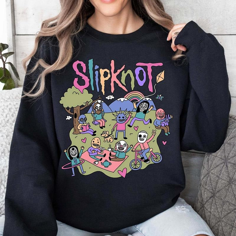 Slipknot Shirt, Vintage Slipknot Shirt, Hard Rock Shirt Hoodie, Sweatshirt | GrindPrints.com