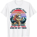 Sloth Hiking Team Hiking Funny Sloth Made USA T-Shirts, Hoodie, Sweatshirt