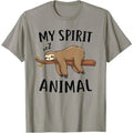 Sloth-Shirt My Spirit Animal Funny Sloth-Gift T-Shirt Made in USA Hoodie, Sweatshirt | GrindPrints.com