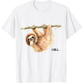 Sloth says Chill T-Shirt Made in USA Hoodie, Sweatshirt | GrindPrints.com