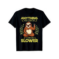 Sloths Print Men's Cotton T-shirt, Graphic Tee Men's Outdoor Clothes, Casual Short Sleeve Crew Neck T-shirt made in usa...