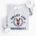 Smart Ass University Sweatshirt, Donkey, Sarcastic, College, Funny Meme, Women's Crew Neck, Crewneck T-Shirts, Hoodie