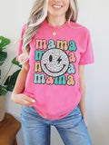 Smile Mama Shirt, Cute Mom Shirt, Mama Birthday Gift, Gifts for Mama, Mom Smile Shirt, Mom Graphic Tshirt, Comfort...