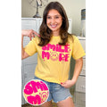Smile More Puff Graphic T-Shirt Hoodie, Sweatshirt | GrindPrints.com