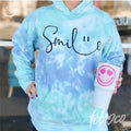 Smile Tie Dye Hoodie T-Shirts, Sweatshirt | GrindPrints.com