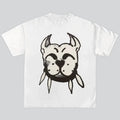Smile With Dog Retro Graphic Y2k Streetwear T-Shirt Hip Hop Genz Hoodie, Sweatshirt | GrindPrints.com