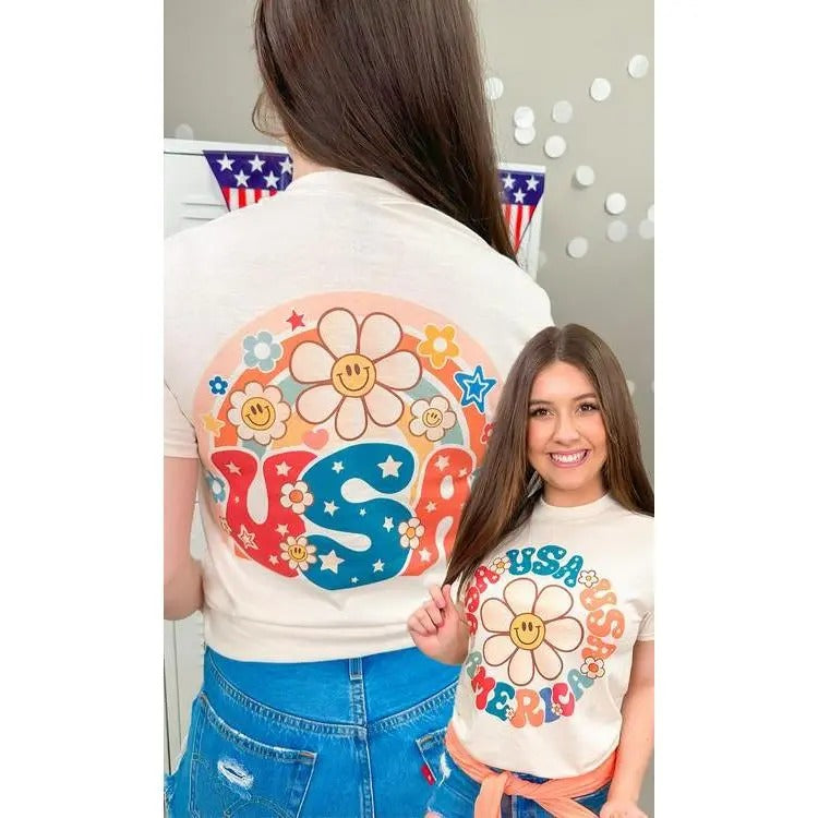 Smiley USA Graphic T-Shirt Hoodie, Sweatshirt | GrindPrints.com