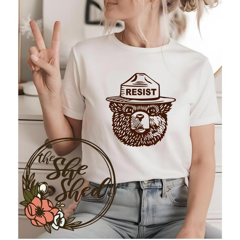 Smokey the Bear Resist Unisex Tee Hoodie, Sweatshirt | GrindPrints.com